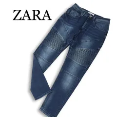 ZARA ザラ マン USED加工★ バイカー スキニー デニム パンツ ジーンズ Sz.30 メンズ