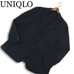 25SS★ UNIQLO ユニクロ 通年 感動ジャケット★ ライト テーラード ジャケット Sz.3XL　メンズ ネイビー 大きいサイズ 特大