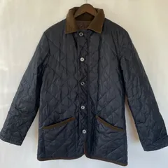 【美品】マッキントッシュフィロソフィー　ダウン　リバーシブル　キルティングジャケット　42  ブラウン　ネイビー　コーデュロイ　コットン