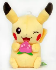 【中古】ぬいぐるみ ピカチュウ(座り/モモンのみ) ぬいぐるみ Pokemonlife＠picnic 「ポケットモンスターXY＆Z」