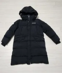 コロンビア ブラック ダウンジャケット ロング丈 アウター ダウン ファー キッズ アウター