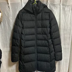 ダークグレーフード付きダウンコートM