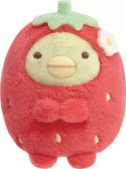 【中古】ぬいぐるみ ぺんぎん?(2020年「喫茶すみっコでいちごフェア」テーマ) 復刻カプセルてのりぬいぐるみ すみっコぐらしコレクション 「すみっコぐらし」