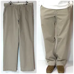 美品 希少モデル 90s Polo Ralph Lauren ポロラルフローレン ノータック チノパン W35L32 ベージュ PRESTON PANT プレストンパンツ 厚手 コットン スラックス パンツ ワイド ポロチノ 1990年代 p25123423