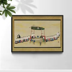 A3サイズ 歌川国芳 ポスター 角力土俵入図 相撲 浮世絵 日本画 和風 アートポスター くによし (rossografico 31-100539_a3)