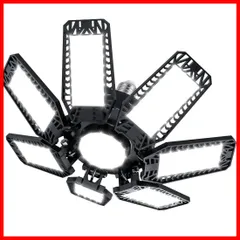 MGOXOガレージライトLEDシーリングライト180W8灯式 省エネ ペンダントライト ハイパワー 超高輝度10000K 昼白色 折りたたみ式 変形可能な 天井照明 カーポート、ワークショップ、パーキング、倉庫、地下に適用