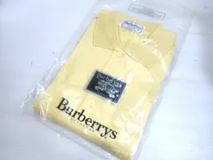 バーバリーズ BURBERRYS 半袖カットソー ポロシャツ イエロー系 レディース 美品中古■