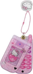 NIC ハローキティ キティちゃん 90s スライドガラケーキーホルダー ヒョウ ピンク KT39-02 サンリオ SANRIO