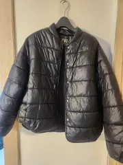 ザラ ブラック パファー ダウン アウター