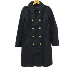 ローレンラルフローレン トレンチコート アウター 金ボタン レディース S 160/84Aサイズ ネイビー LAUREN RALPH LAUREN 【中古】のサムネイル