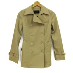 イング トレンチコート アウター ショートトレンチ ジャケット レディース Sサイズ ベージュ INGNI 【中古】