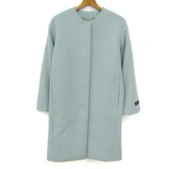 ビームスライツ ノーカラーコート ウールコート アウター 未使用品 レディース 38サイズ 水色 BEAMS LIGHTS