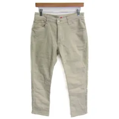 エドウィン パンツ ボトムス テーパード ストレッチ メンズ Sサイズ ホワイト EDWIN 【中古】