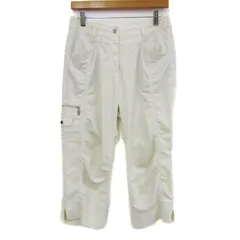 マンシングウェア クロップドパンツ ボトムス グランドスラム ゴルフウエア レディース 11サイズ ホワイト Munsing wear 【中古】