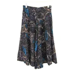 レリアン フレアスカート 総柄 ボトムス レディース 9サイズ ブラウン×ブルー Leilian 【中古】