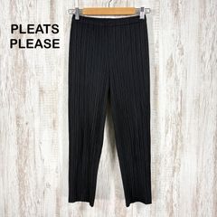 PLEATS PLEASE ISSEY MIYAKE プリーツパンツ ブラック3 - メルカリ