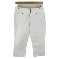 コムサイズム デニムパンツ ジーンズ クロップド丈 ストレッチ ボトムス メンズ Lサイズ ホワイト COMME CA ISM 【中古】のサムネイル