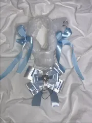 まとめ売り) ペンライトカバー リボン スカイ 青 MOA棒 猫