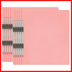 プラス エコノミー フラットファイル A4縦 2穴 10冊パック 79-358 ピンク