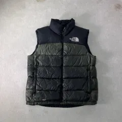 100 THE NORTH FACE 1996 Nuptse 700 カーキ ダウンベスト