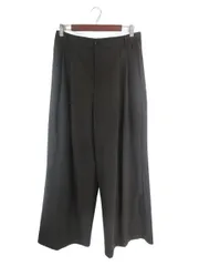 ザラ ZARA ワイド パンツ ロング 無地 サイズMEX28 ダーク ブラウン QQQ