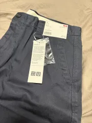 (新品) ユニクロ U ワイド チノ 88サイズ グレー