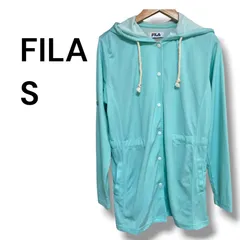 a1750　FILA フィラ レディース フード付き 撥水/UV チュニックパーカー ライトブルー Sサイズ