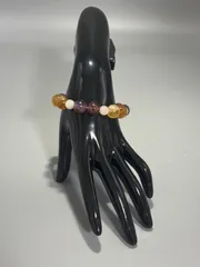 天然石 色彩ブレスレット　　(サイズ調整可能、質問欄購入前にコメント)