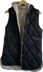 DD130 【美品】Hush Puppiesハッシュパピー　ダウンベスト　アウター　ブラック　レディース　Lサイズ