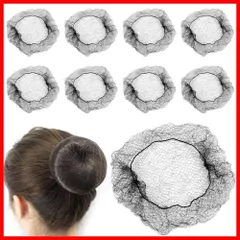 YFFSFDC 髪束ねネット 10個セット 髪長さ50cmに対応 ヘアネット お団子ネット シニヨンネット アシアナネット 髪束ね 弾力性あり バレエ 仕事 ブラック