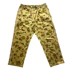 古着 adidas アディダス トラックパンツ ベージュ カモフラ柄 スリーストライプス 2511-501