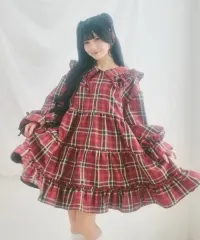 フリル チェック ONE PIECE 日本ブランド クチュールとレトロ