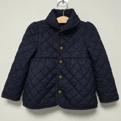 4T ポロ ラルフローレン キッズ 女の子 キルティング ジャケット ネイビー