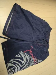 メンズ ネイビー スイムハーフパンツ