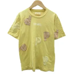 ピンクハウス PINK HOUSE Tシャツ カットソー 半袖 M 黄 パッチワーク /SY24 ■GY61