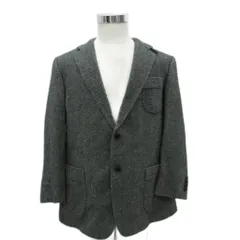 ダックス DAKS テーラードジャケット ミドル丈 総裏地 シングルボタン ウール カシミヤ混 BB6 グレー /SY33 ■GY61