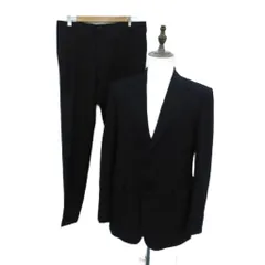 ポロ ラルフローレン POLO RALPH LAUREN スーツ セットアップ 上下 テーラードジャケット シングル ミドル丈 スラックスパンツ ロング丈 ロールアップ ストライプ柄 42S M 紺 ネイビー /HO39 ■GY61