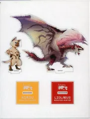 【中古】アクリルスタンド・アクリルパネル アイルー＆リオレウス アクリルスタンド 「モンスターハンター」 大カプコン展-世界を魅了するゲームクリエイショングッズ