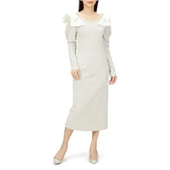 タフタリボンタイトドレス