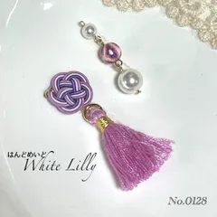 No.0128　タッセル付きピアス