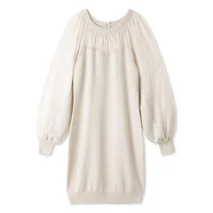 レースドッキングニットワンピ 1