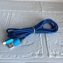 Type-A to Type-B 変換ケーブル 2m ブルー　青　マイクロ