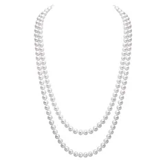 【数量限定】パールネックレス 真珠 セーターチェーン パールネックレス Merdia 高人気 クラシックジュエリー アクセサリー 結婚式