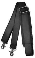 【在庫処分】ショルダーストラップ 雅革 本革 レザー ショルダーベルト 単品 太め Kawa] バッグ用 交換用 付け替え 調節可能 バッグ修理 ビジネスバッグ [Masa 斜め掛け 肩掛け 紐 丈夫 ブラック