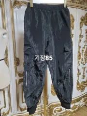 ブラック カーゴ ジョガーパンツ 85サイズ