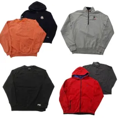 古着卸 まとめ売り ラルフローレン スウェット 6枚セット (メンズ M /L ) ジップパーカー ハーフジップ スタンドカラー 中古 古着 ND4550