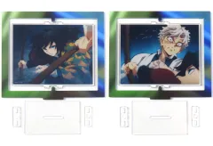 【中古】アクリルスタンド・アクリルパネル 冨岡義勇(攻撃)＆不死川実弥(回避) 「鬼滅の刃 柱稽古編×ufotable Cafe×マチ★アソビCAFE リアルタイムカフェ -セカンドラン- 第三期 第七話 義勇と実弥の稽古ランダム回転アクリルスタンド」