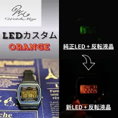 新品未使用 CASIO チプカシ F-84W-1QJH　『反転液晶＋オレンジLED』