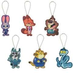 ズートピア２　ミニラバーマスコット　全6種コンプリート　ジュディ　ニック　ゲイリー