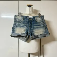 ロールアップ デニム ショートパンツ ハーフパンツ